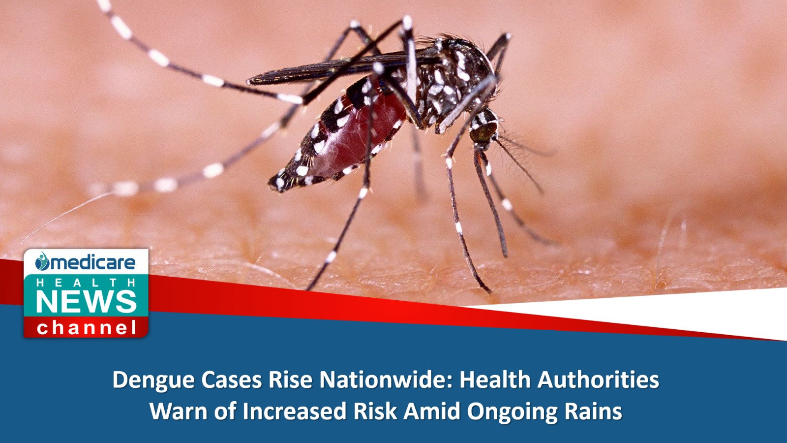 Dengue Cases Rise Nationwide: Health Authorities Warn of Increased Risk Amid Ongoing Rains